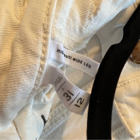 LOFT Wide leg white cropped jeans - Picture 5 of 5